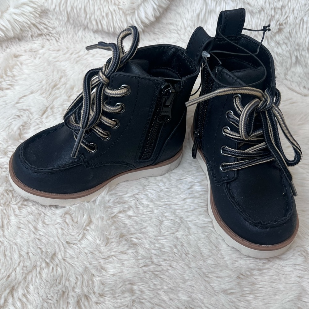 Toddler Boy Greyson Boots in Black New with Tags